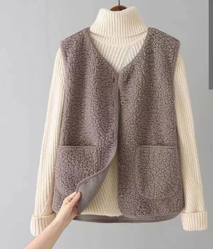 Damen Gemütliche Ärmellose Weste | Lässig