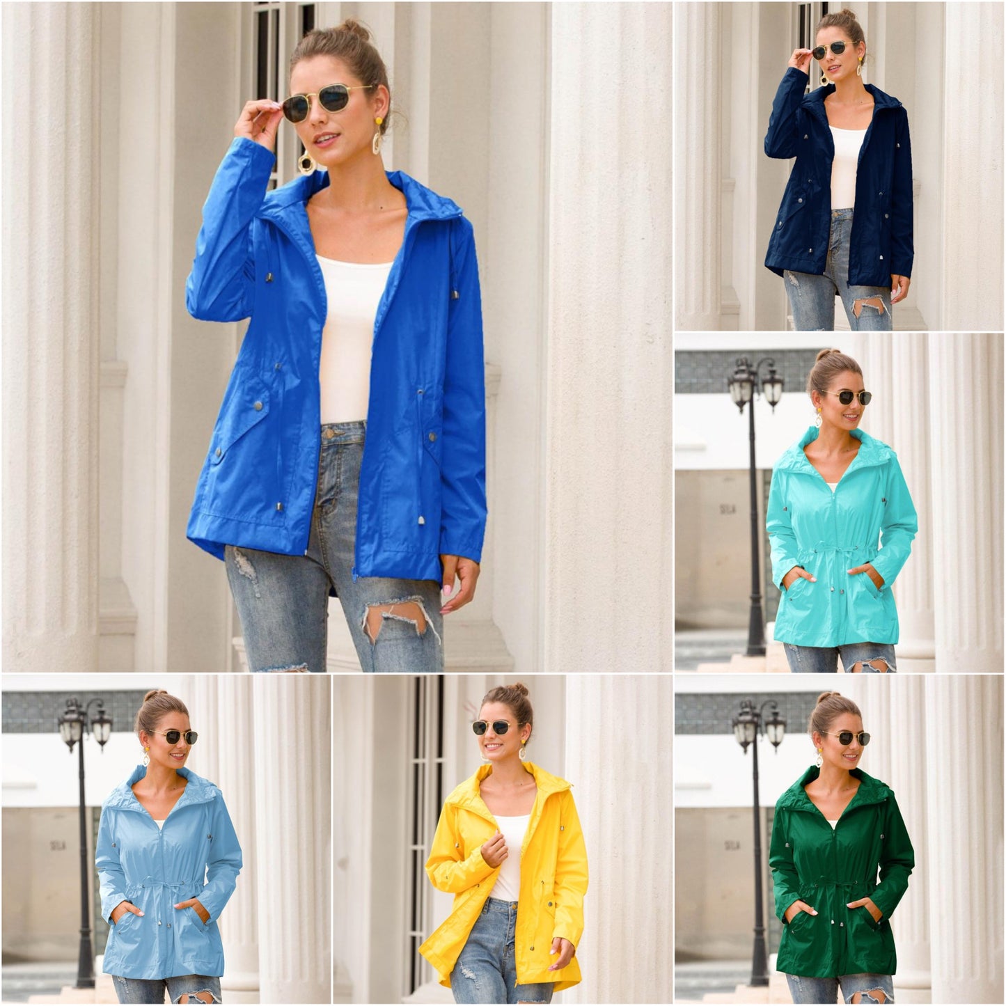 "Sonya" Modische Regenjacke