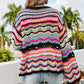 "Lena" Buntgestreifter Strickpullover