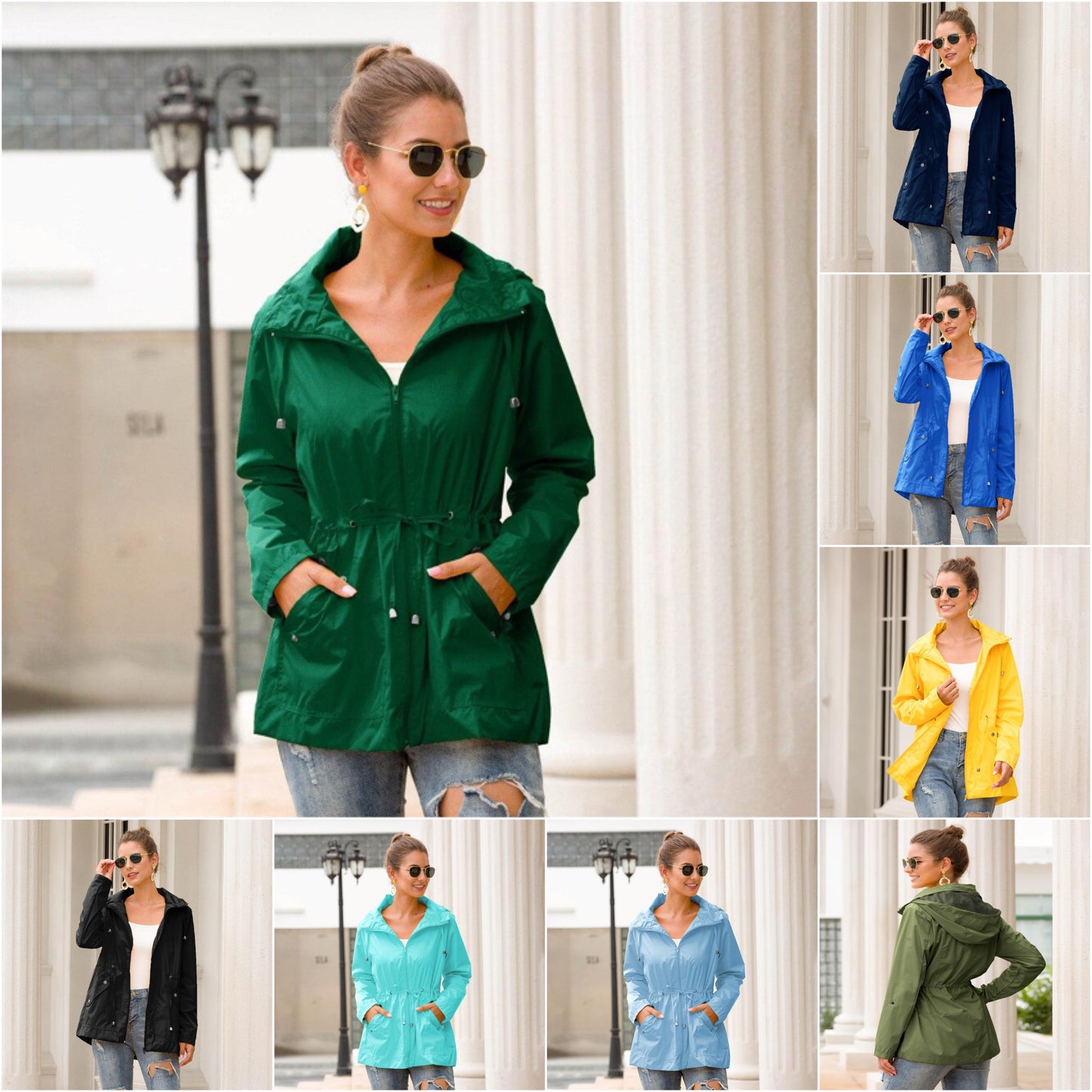 "Sonya" Modische Regenjacke