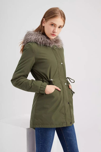 "Emily" Winterparka mit Fellimitat