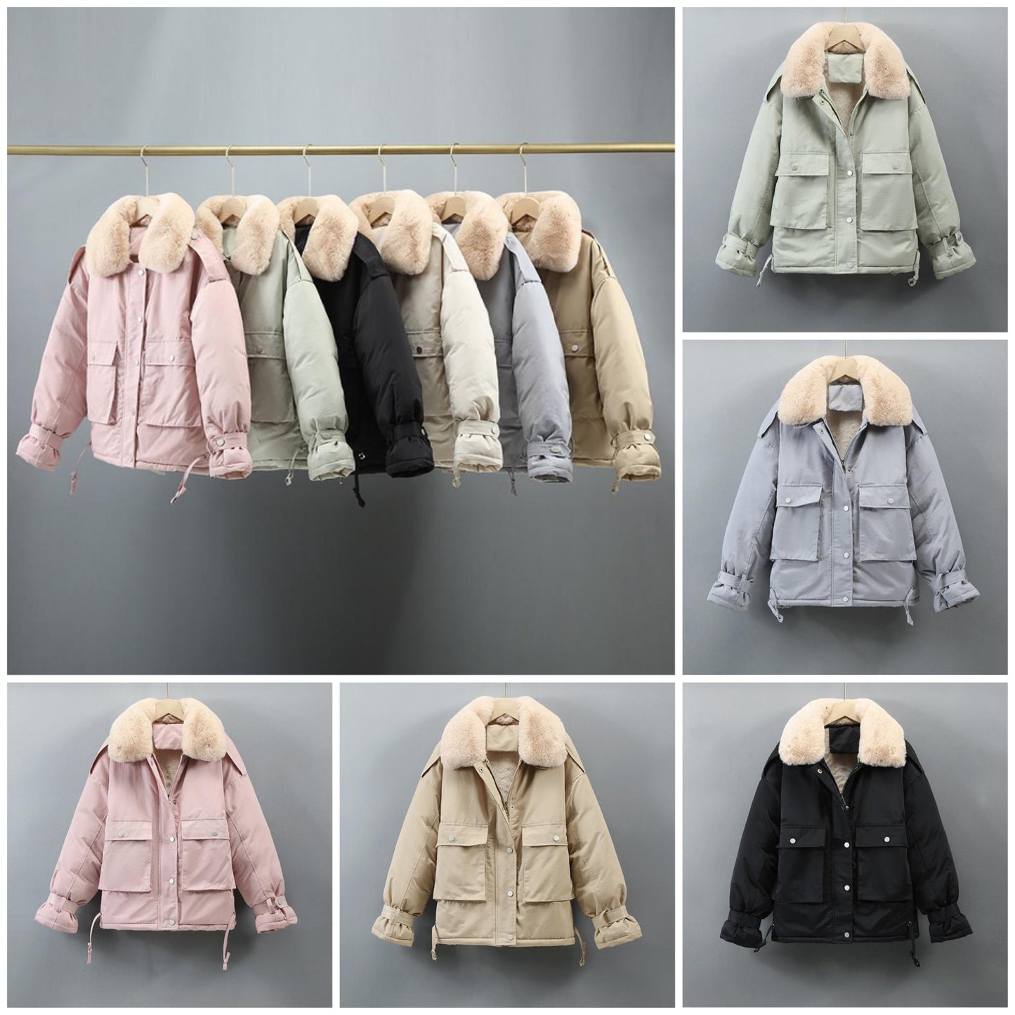 "Chloe" Lässige Parka Jacke