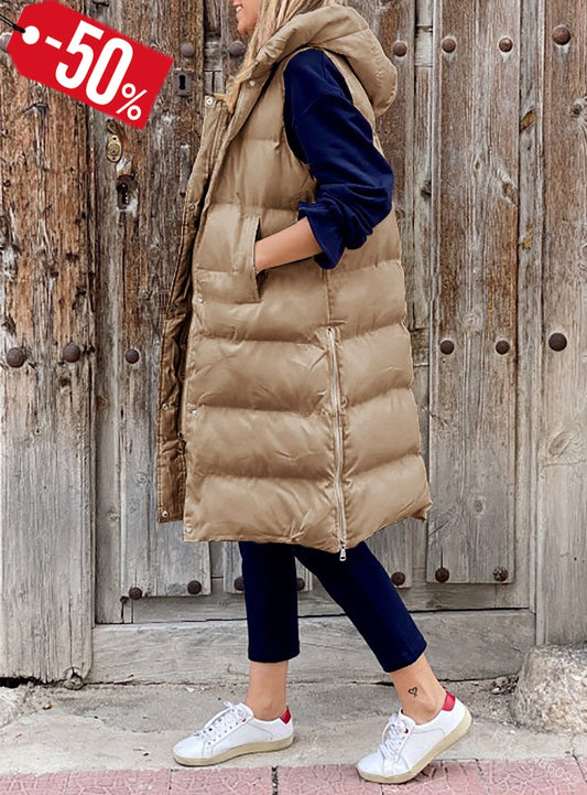 "Lola" Casual Winterweste mit Kapuze