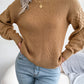 Aliyah - Rundhalsausschnitt-Strickpullover
