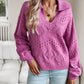 Gracie - Gestrickter Damen-Pullover mit V-Ausschnitt