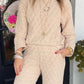 Quilted Loungewear Set mit Komfortbund