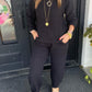 Quilted Loungewear Set mit Komfortbund