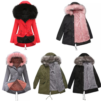 "Emily" Winterparka mit Fellimitat