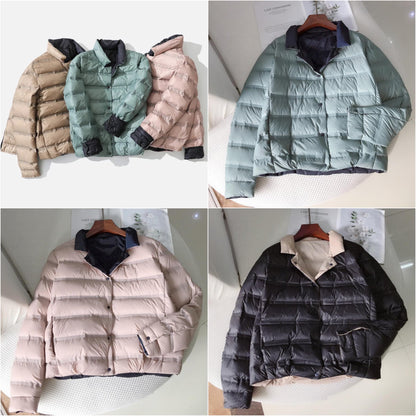 "Chiara" Ultraleichte 2-in-1 Wende-Daunen-Jacke