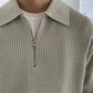 Herren Pullover mit Viertelreißverschluss