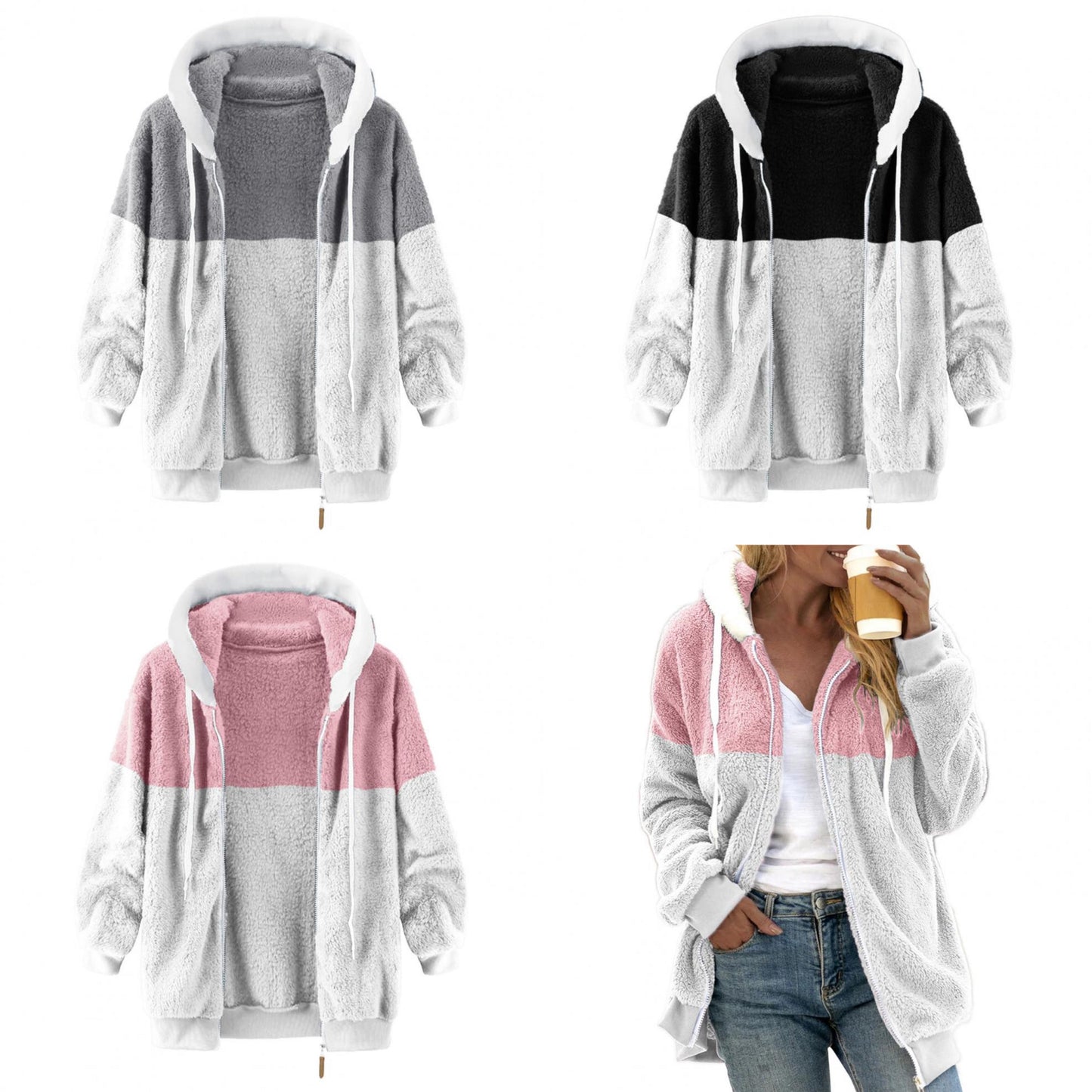 "Zina" Warmer Kunstfellmantel