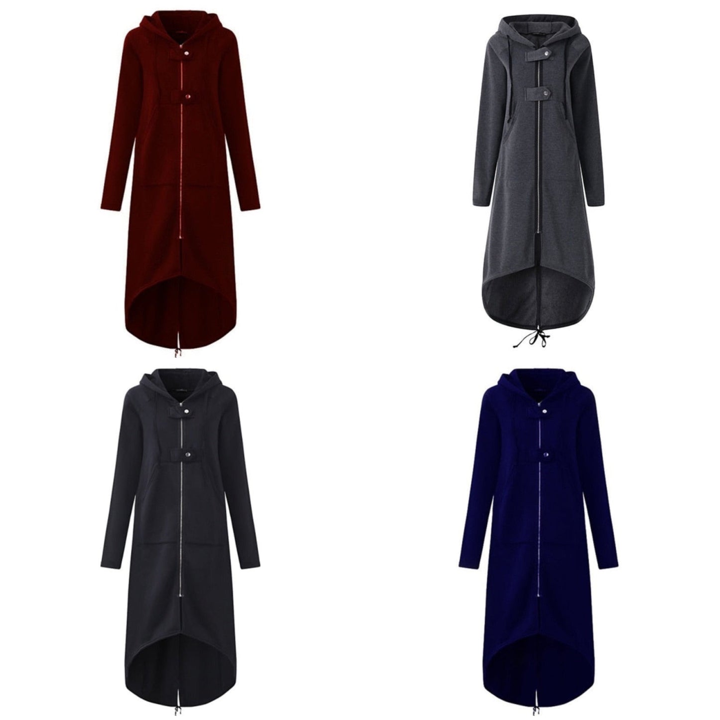 "Sarah" Sportliche Long-Sweatjacke