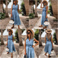 "Sianna" Designer-Denim-Kleid