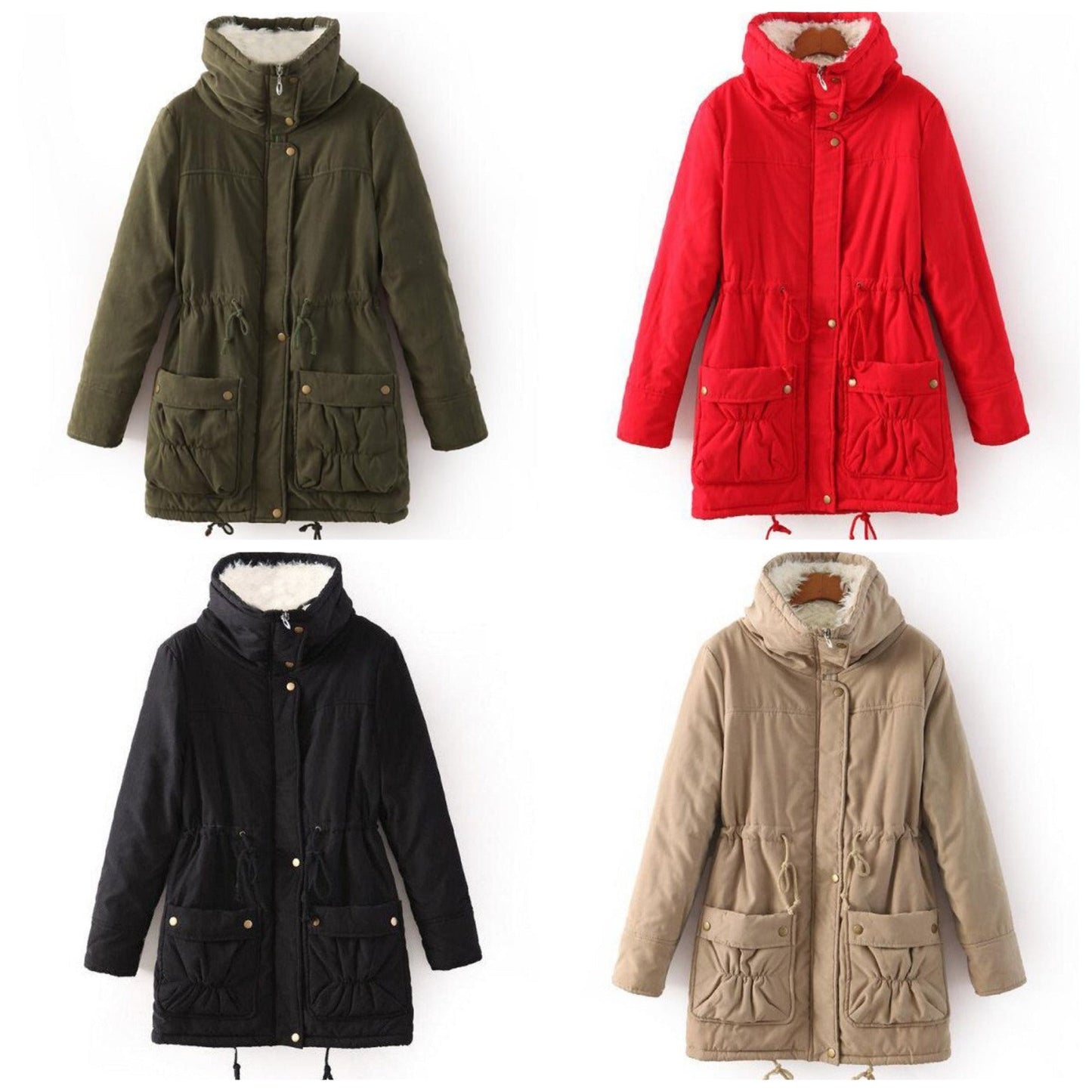 "Rosy" Wasserdichter Wintermantel