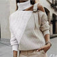 "Elisabeth" Cut-Out Pullover mit Rollkragen