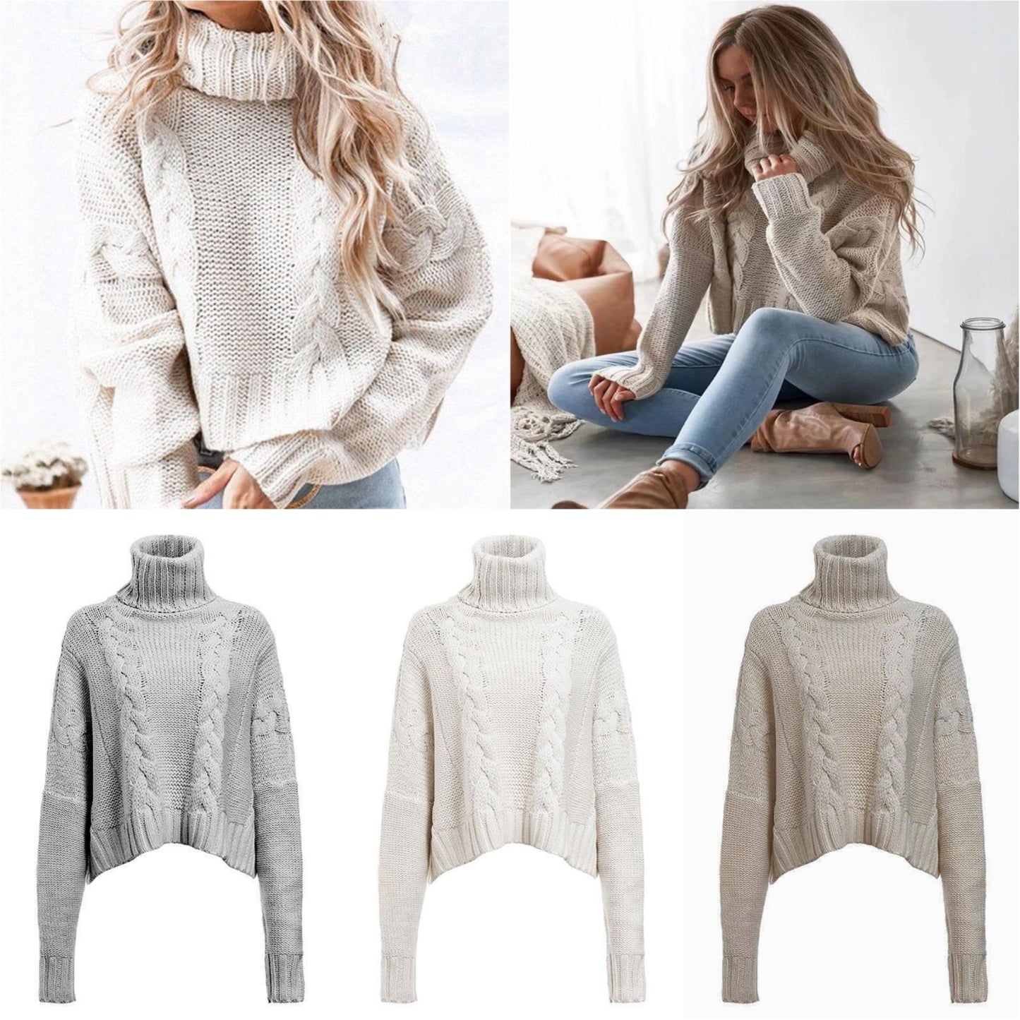 "Lydia" Kuscheliger Rollkragenpullover