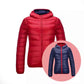 "Isabella" Ultraleichte 2-in-1 Wende-Daunen-Jacke