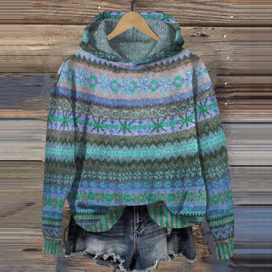 Samantha | Damen Norweger-Kapuzenpulli | Winter