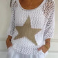 Selena - Gestricktes Stern-Top