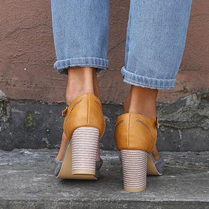 Maren - Schöne Plateu-Schuhe mit hohem Absatz für Damen