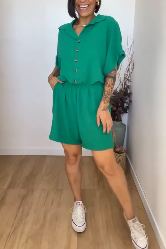 Mia – Eleganter Weißer Shirt-Overall