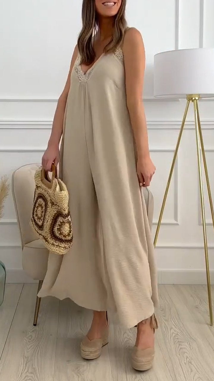 Grace - Olivgrüner Jumpsuit