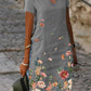 KATHRYN - Knielanges lässiges Blumenkleid