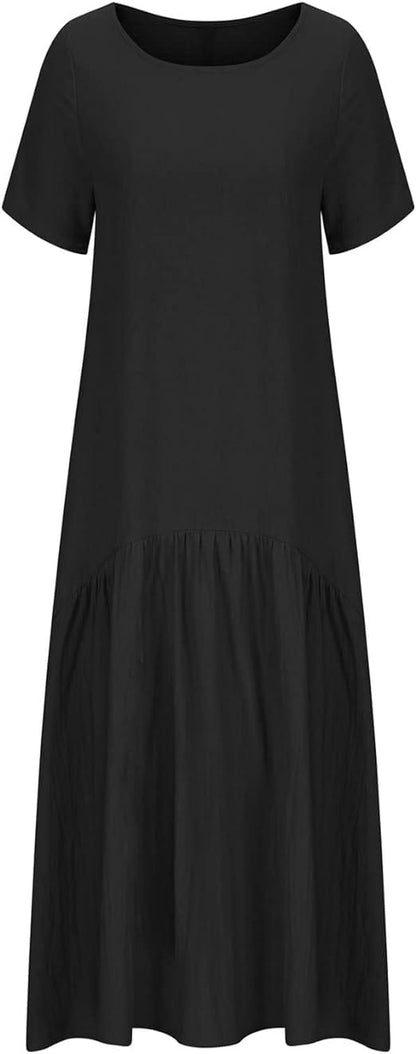 LINDSAY - Kleid im unregelmäßigen Bohème-Design