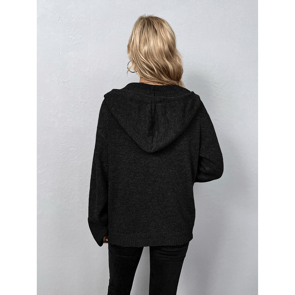 Komfortabler Kapuzen Cardigan - Dana