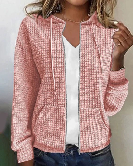 Casova - Strickjacke mit Blockmuster