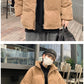 MIKAEL - Lockerer Vintage-Velvet-Parka mit dickem Mantel