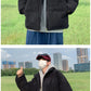 MIKAEL - Lockerer Vintage-Velvet-Parka mit dickem Mantel