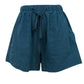 Blauer Freizeit-Shorts - Lena