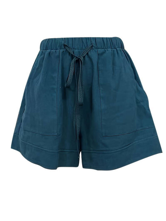 Blauer Freizeit-Shorts - Lena