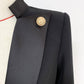 Designer Satin-Kragen Blazer