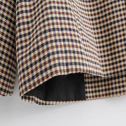 Herbstlicher Karo-Blazer