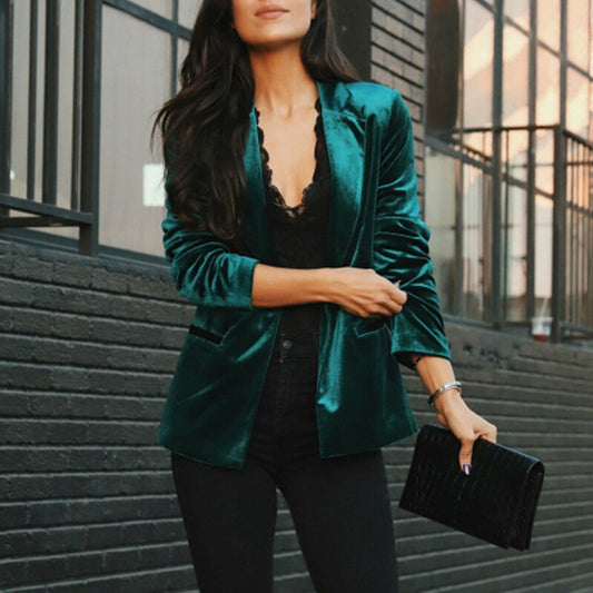 "Sibylle" Eleganter Samtblazer