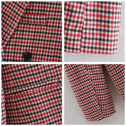 Herbstlicher Karo-Blazer