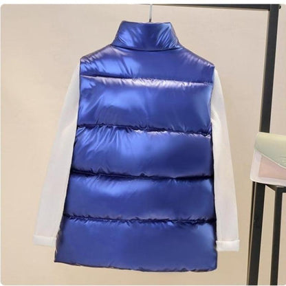 Glänzende ärmellose Weste