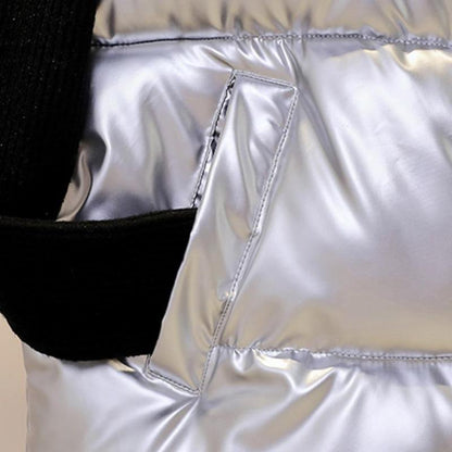 Glänzende ärmellose Weste