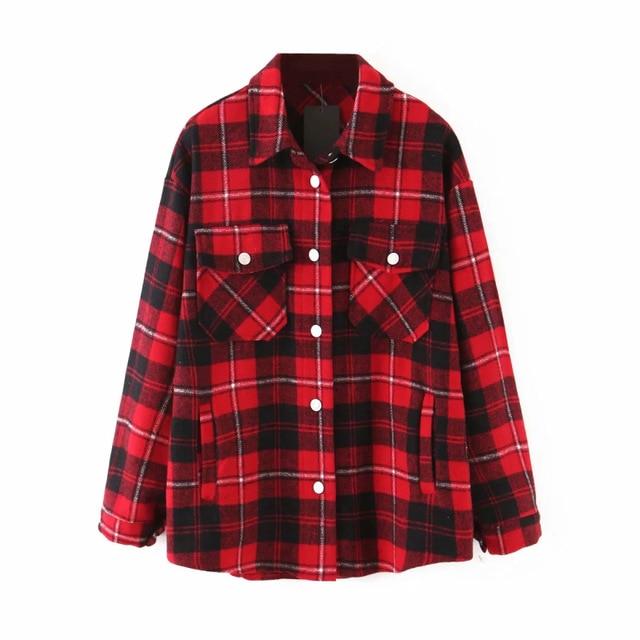 Modische Oversize Hemd-Jacke