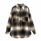 Modische Oversize Hemd-Jacke