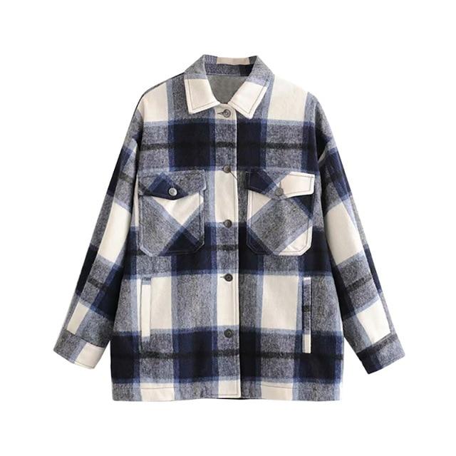Modische Oversize Hemd-Jacke