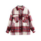 Modische Oversize Hemd-Jacke