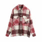 Modische Oversize Hemd-Jacke
