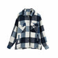 Modische Oversize Hemd-Jacke