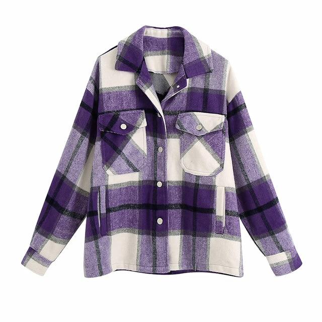 Modische Oversize Hemd-Jacke
