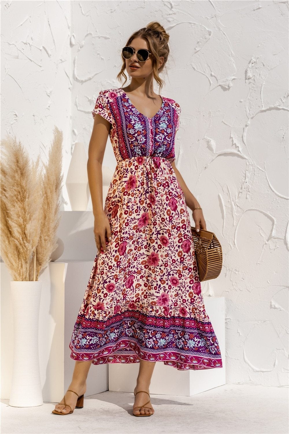 "Florella" Designer-Boho-Kleid