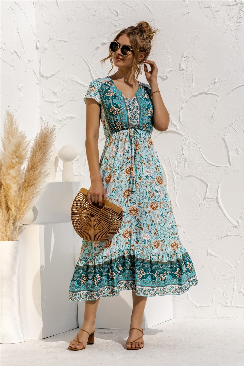 "Florella" Designer-Boho-Kleid