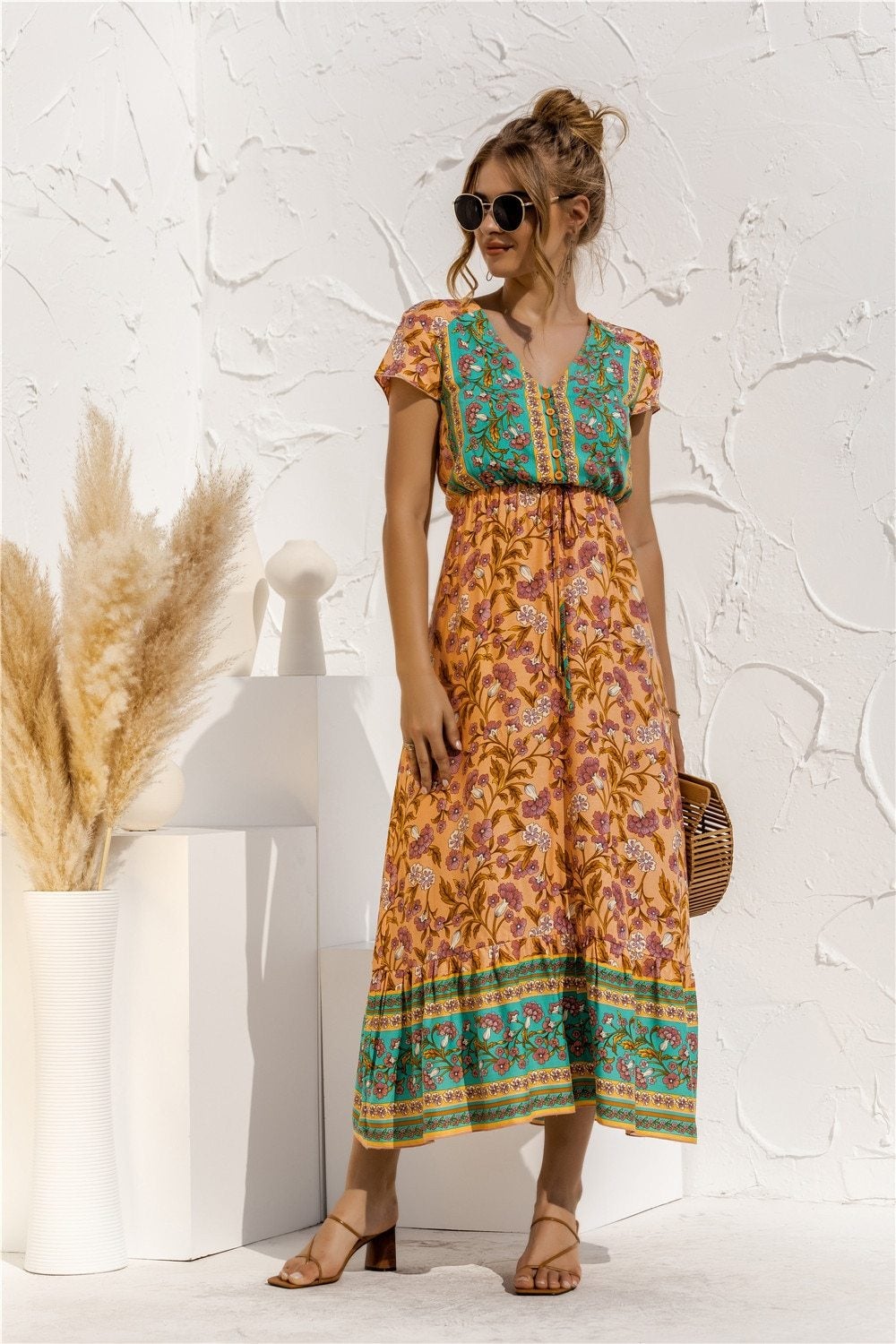 "Florella" Designer-Boho-Kleid